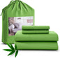Lux Decor Bedsheet Set - Rayon Derived from Bamboo - Breathable & Soft, Hotel Luxury, Silky Bedding