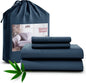 Lux Decor Bedsheet Set - Rayon Derived from Bamboo - Breathable & Soft, Hotel Luxury, Silky Bedding