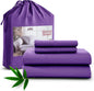 Lux Decor Bedsheet Set - Rayon Derived from Bamboo - Breathable & Soft, Hotel Luxury, Silky Bedding