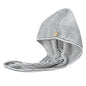 Bamboo/Charcoal Micro Fiber Hair Towel Wrap - Quick Dry Turban with Button - Absorbent & Anti-Frizz