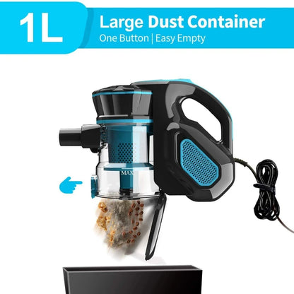 Vacuum Cleaner - Corded INSE I5 18Kpa Powerful Suction - 600W Motor Stick Handheld Vaccum Cleaner for Home - Attachments