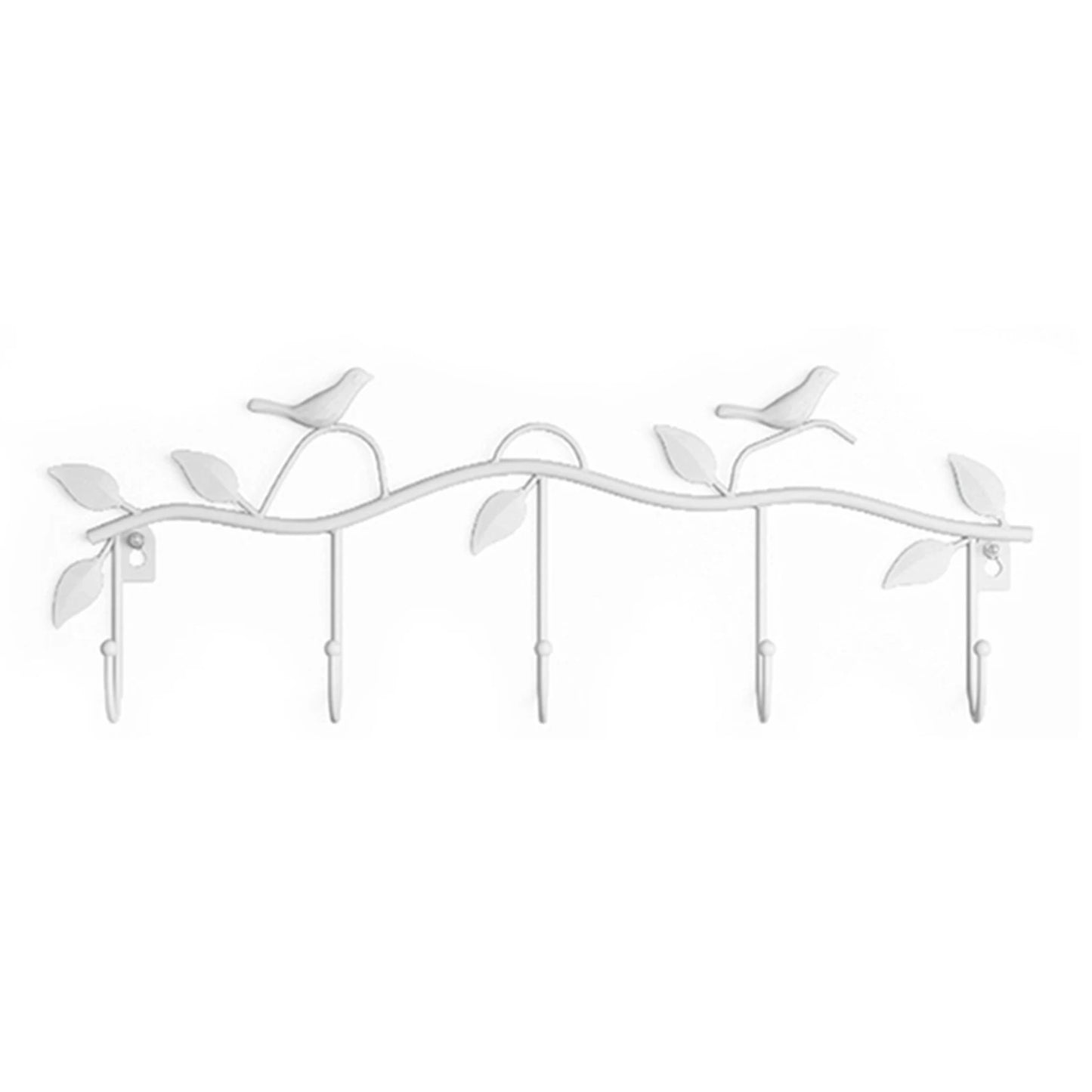 Multi-Functional Metal Bird Rack Coat, Keys or Hat, Mounted Hook