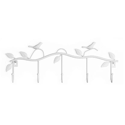 Multi-Functional Metal Bird Rack Coat, Keys or Hat, Mounted Hook