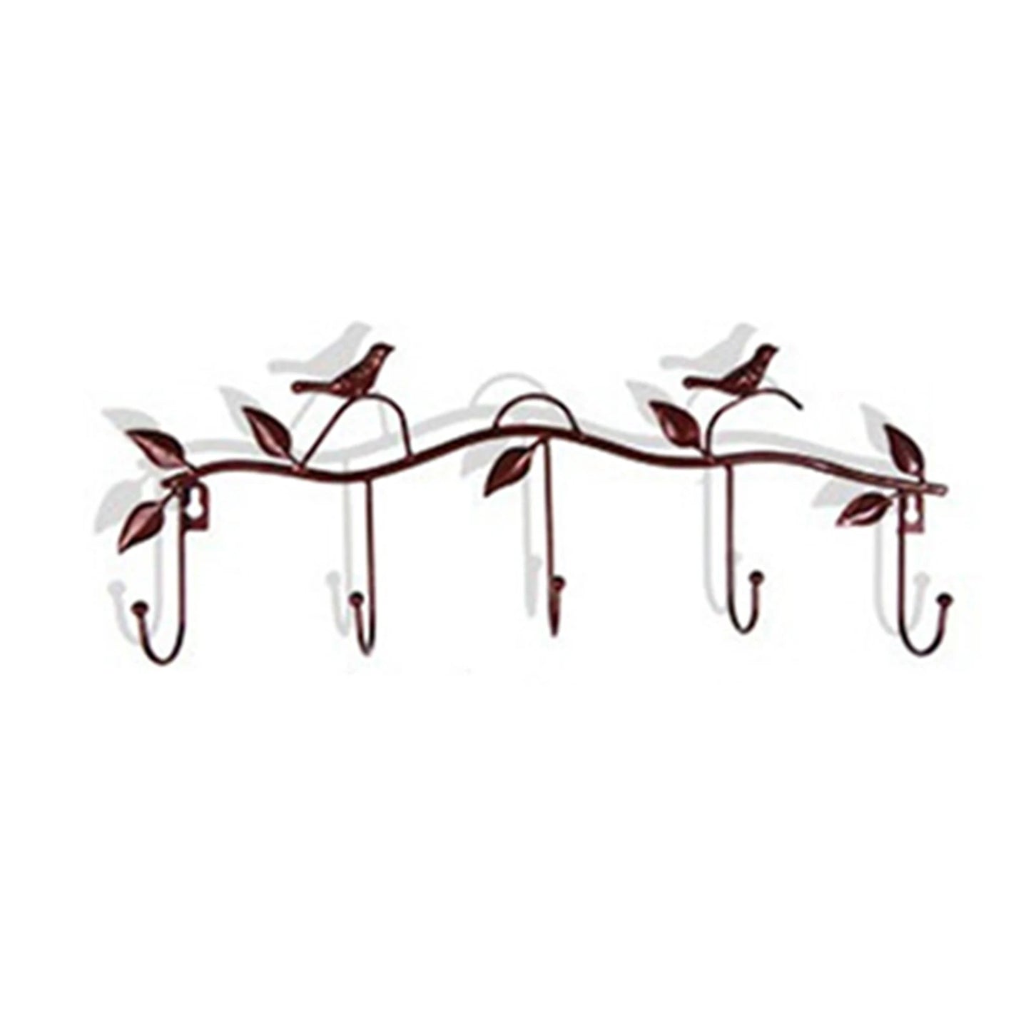 Multi-Functional Metal Bird Rack Coat, Keys or Hat, Mounted Hook