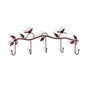 Multi-Functional Metal Bird Rack Coat, Keys or Hat, Mounted Hook