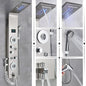 Luxury Bathroom Shower Faucet - LED Rainfall Shower Panel System - Massage Spa, Temperature w/Screen