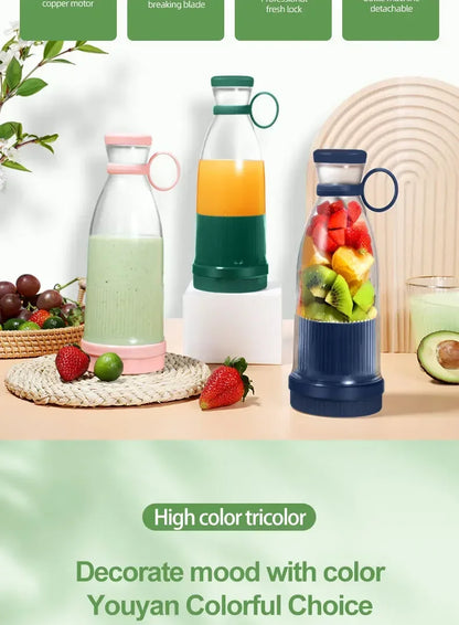Electric Juice Blender -16FL OZ. - 6 Blades - USB Portable Charger