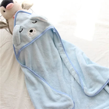 Baby To Toddler Hooded Towels - Newborn/Kids Bathrobe - Super Soft Bath Towel Blanket - Warm Sleeping Swaddle Wrap for Infant Boys & Girls
