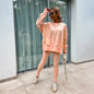 Women's Spring and Autumn Sports Hoodie - Long Sleeve - Solid Color Hoodie - Casual & Two Piece Set