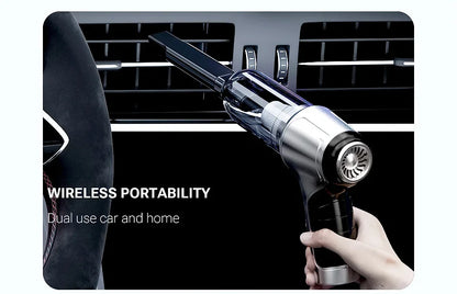 New Mini Portable Car Vacuum Cleaner - Powerful Handheld Wireless Cleaner with One Click Dust Removal