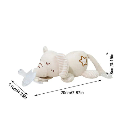 Newborn Baby Pacifier - Silicone - Cute Animal Shapes - Pacifier w/ A Detachable Animal