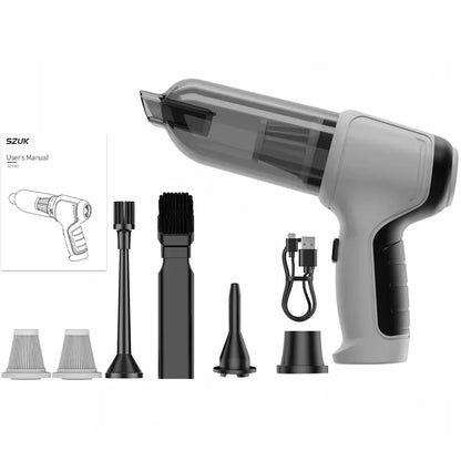 New Mini Portable Car Vacuum Cleaner - Powerful Handheld Wireless Cleaner with One Click Dust Removal