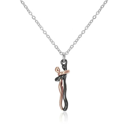 Hugging Necklace Jewelry - Choker Hug Pendant & Chain - Unisex - Couples