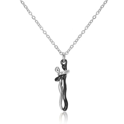 Hugging Necklace Jewelry - Choker Hug Pendant & Chain - Unisex - Couples