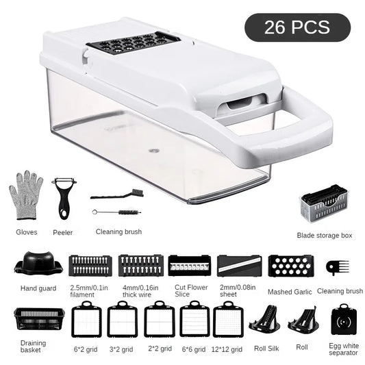 26pc Set Of Multifuctional Slicer Set