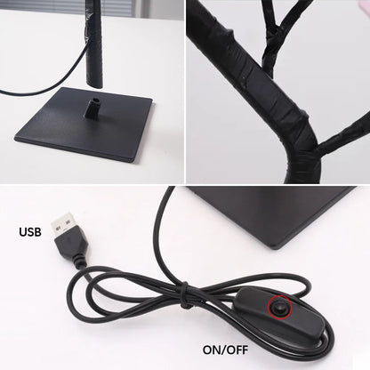LED Rose Tree Lights 24LEDs - USB Operated Table Lamp - Atmosphere Lighting - Wedding Party Gift, Mother's Day, V-Day & Just Because