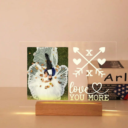 Personalized 3D Night Light Custom Photo And Text - 7 Color - 3D Lamp Gifts
