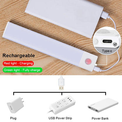 Magnetic LED Cabinet Lights - Motion Sensor Wireless USB - 3 Colors Lights