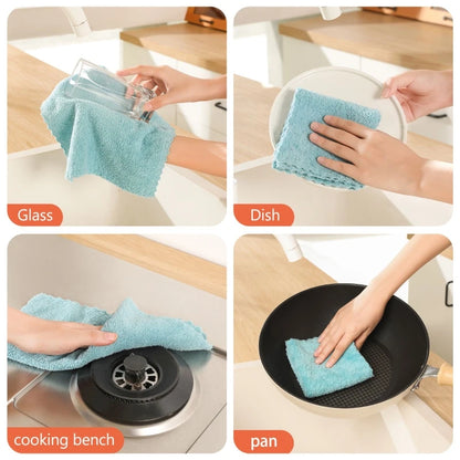 Household Clean Set of 12 or 18 Piece - Soft & Highly Absorbent - Perfect for Kitchen & Bathroom - Multi functional for Home Use