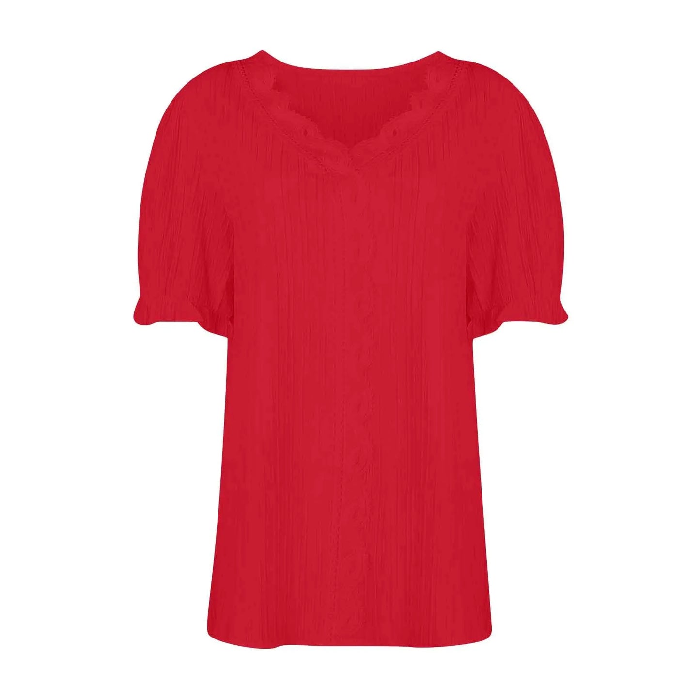 Ladies Summer Hollow Short-Sleeved Tops -Tops For Women, Summer Clothes