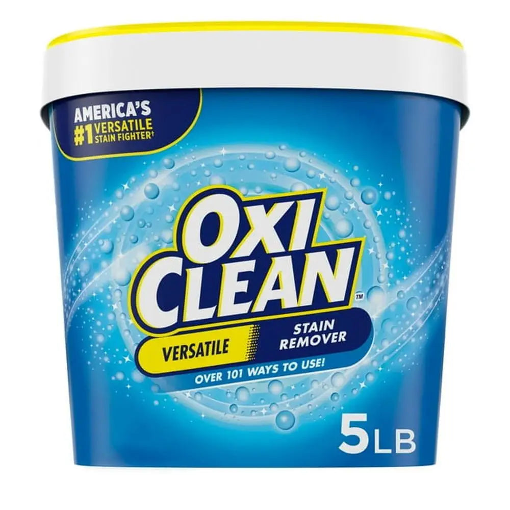 Oxi-Clean Oxygen-Powered Stain Remover - Powder All Purpose Laundry & Home Cleaner - 5lb Container - 101 Uses Formula