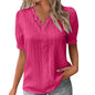 Ladies Summer Hollow Short-Sleeved Tops -Tops For Women, Summer Clothes
