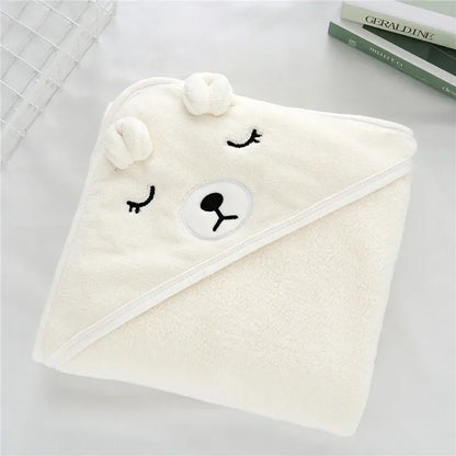Baby To Toddler Hooded Towels - Newborn/Kids Bathrobe - Super Soft Bath Towel Blanket - Warm Sleeping Swaddle Wrap for Infant Boys & Girls