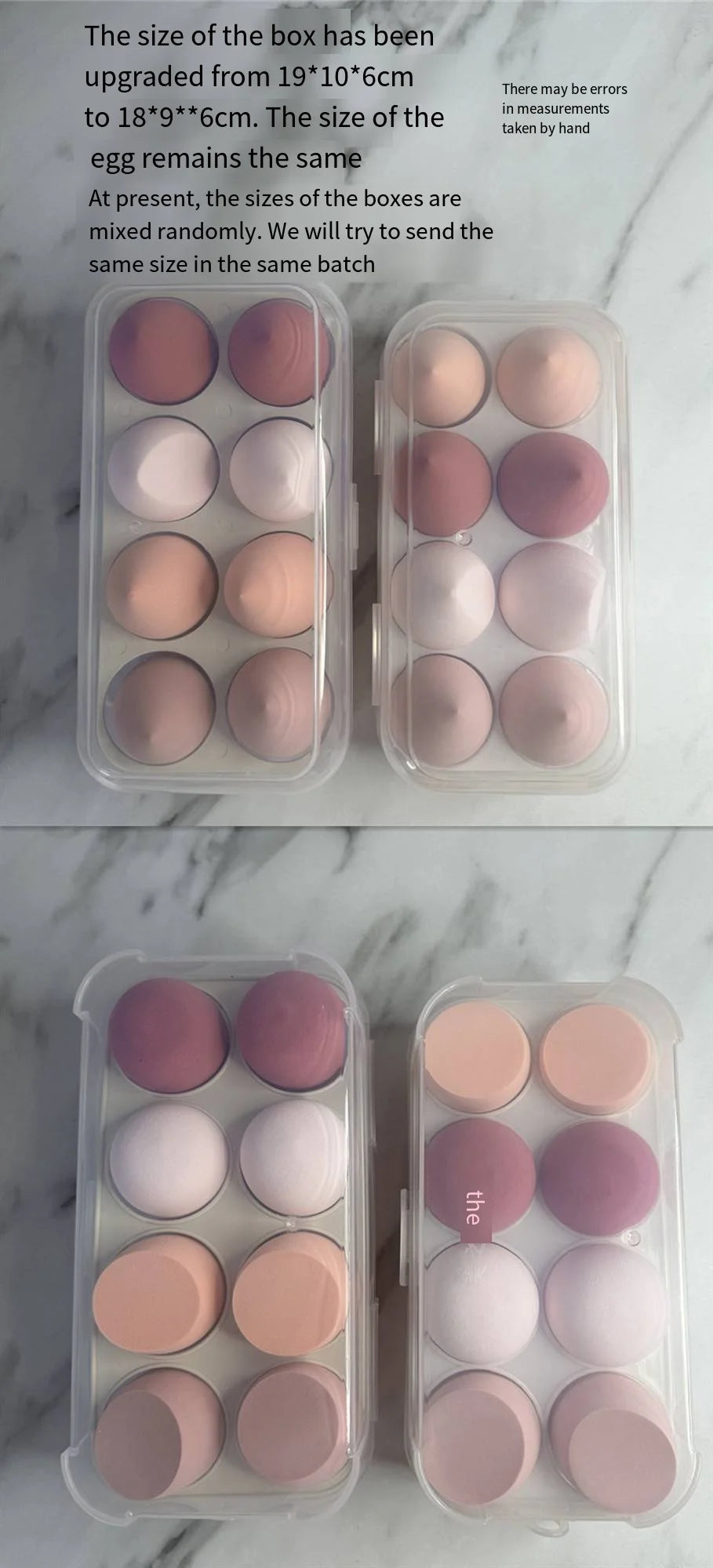 4/8pcs Makeup Sponge Beauty Egg