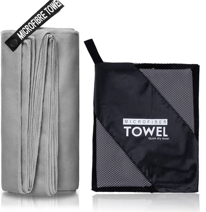 Quick-Drying Micro Fiber Sports Towel - 40"x80" - Swimming, Gym, Fitness, Camping, Running, Beach, Etc.