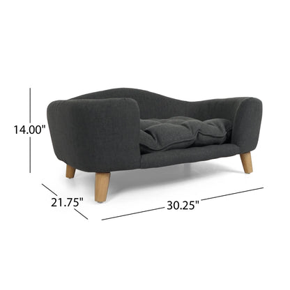 Premium Large Dog Sofa Bed - Luxury Dog Couch with Removable Washable Cushion