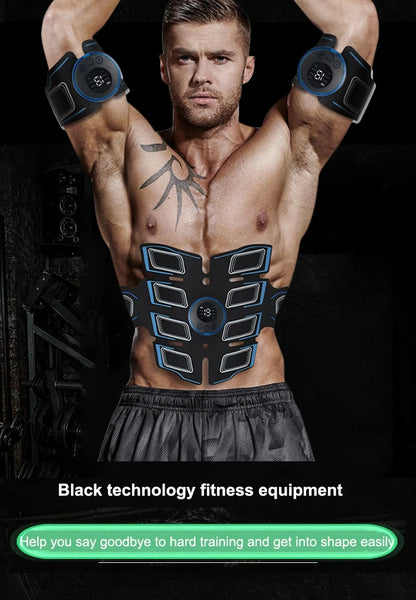 USB Rechargeable Abdominal Muscle Trainer - Portable Abdominal Muscle Massager - Electronic Training Belt, Exercise, Fitness Equipment