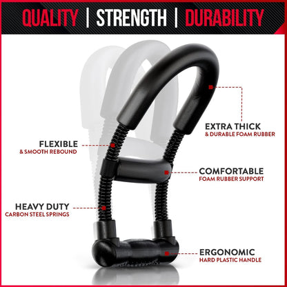 Adjustable Grip Strength Trainer Wrist & Finger Exerciser Hand Grip Strengthener - Muscle Building - Injury Recover Expander Kit