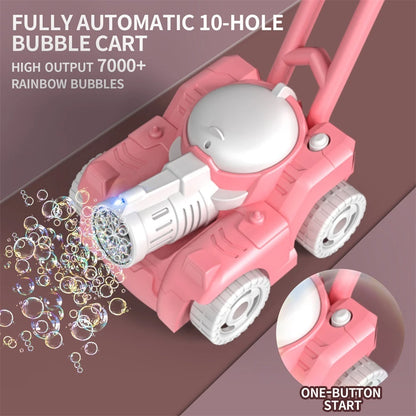 Automatic Lawn Mower Bubble Machine - Bubble Blower - Baby Activity Walker for Outdoors - Kids Toys For Children
