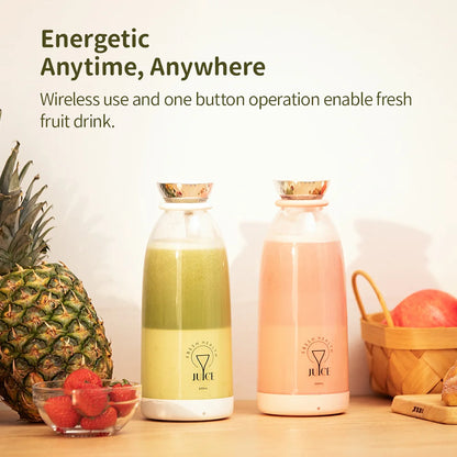 Portable Wireless Fruit Mixer - USB Chargeable