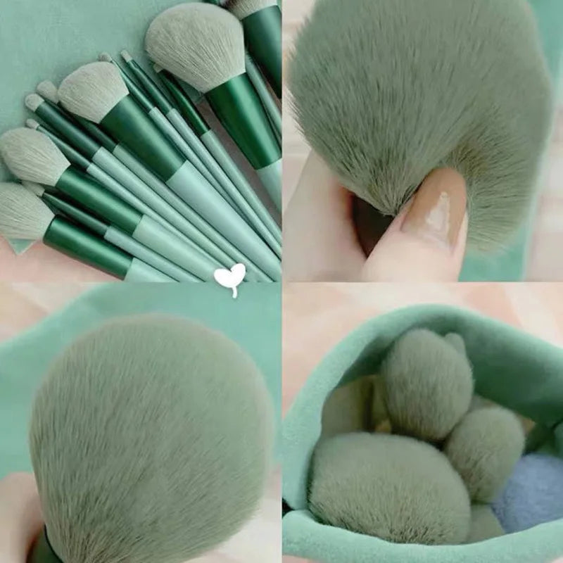 13 PCS Makeup Brushes Set - Rose Goold