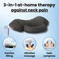 Soothing 3-in-1 Neck Massager - Cervical Pillow - Hot Compress - Vibration Massage - Neck Traction - Spine Support