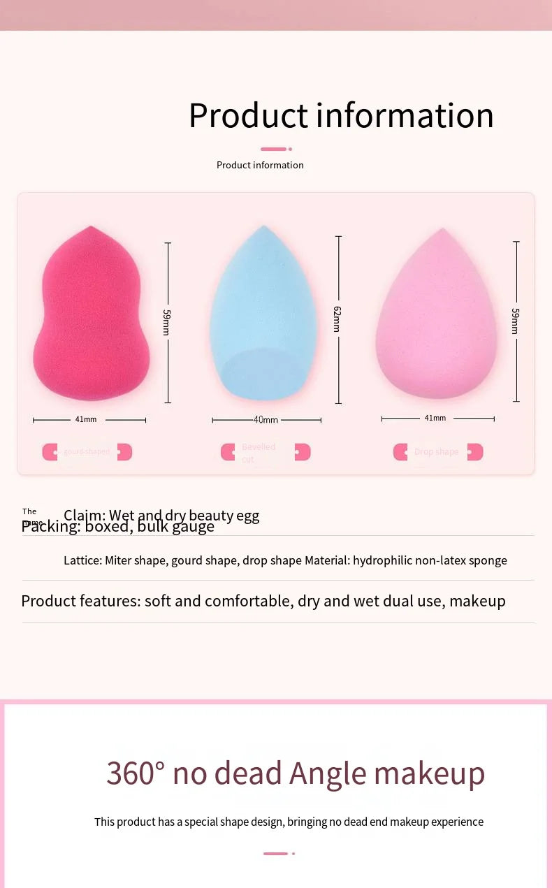 4/8pcs Makeup Sponge Beauty Egg