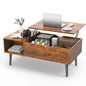 Wooden Lift Top Coffee Tables For Living Room 39.37"x19.7"  W/ Storage
