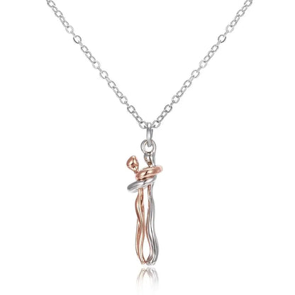 Hugging Necklace Jewelry - Choker Hug Pendant & Chain - Unisex - Couples
