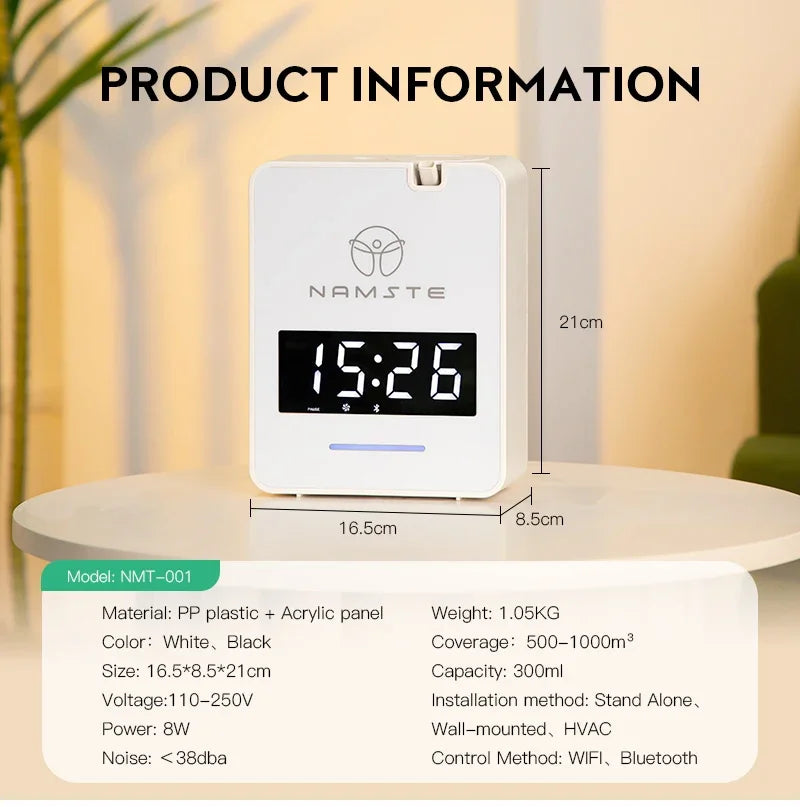 Namste Aroma Diffuser Machine - 1000m³ Large Room, Home Air Fresheners - Smart Electric Aromatic Oasis Fragrance Diffuser