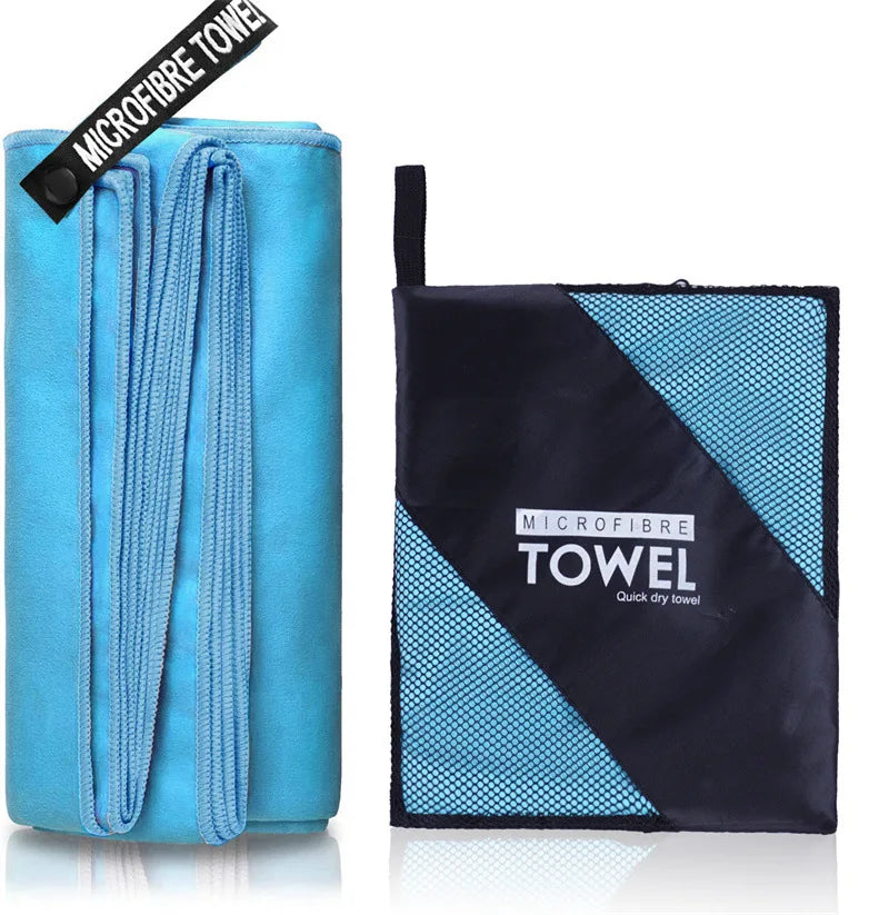 Quick-Drying Micro Fiber Sports Towel - 40"x80" - Swimming, Gym, Fitness, Camping, Running, Beach, Etc.