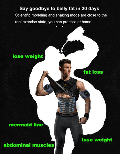 USB Rechargeable Abdominal Muscle Trainer - Portable Abdominal Muscle Massager - Electronic Training Belt, Exercise, Fitness Equipment