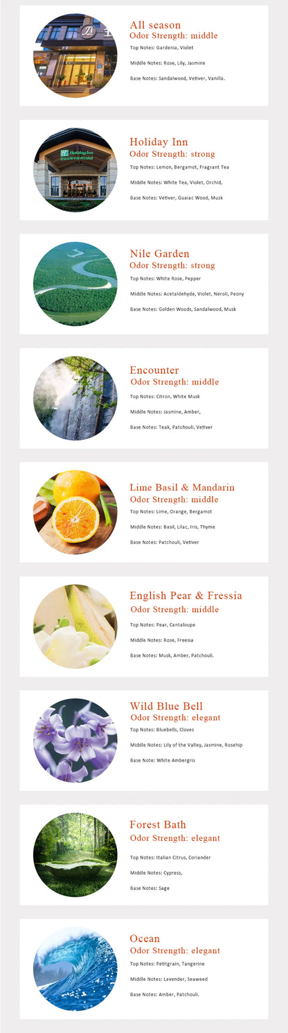 100ml Essential Oil For Aroma Diffusers - Hotel Air Freshener Scents Plus More - Machine Water & Waterless Diffuser Room Fragrance