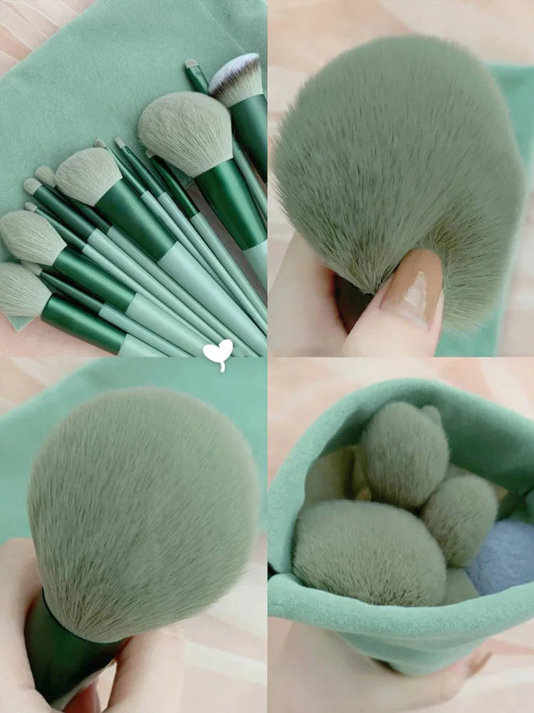 13 PCS Makeup Brushes Set - Rose Goold