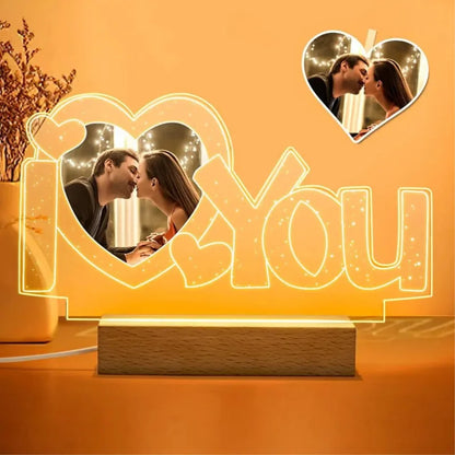 Personalized  Photo 3D Light, w/Customized Text Light - For EVERY Occasion - SHIPPED IN USA