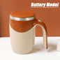 Automatic Stirring Coffee Mug - Magnetic, Electric, Stainless Steel, Self Mixing Coffee Mug
