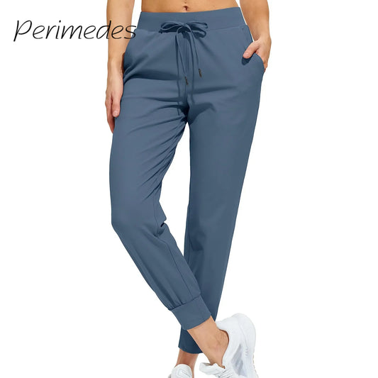 Women's 2025 New Pants w/Pockets - High Elastic Waist, Drawstring & Active, Casual Pants