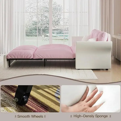 74.8" Queen Pull Out Sofa Bed, 3 in 1 Convertible Sleeper Sofa