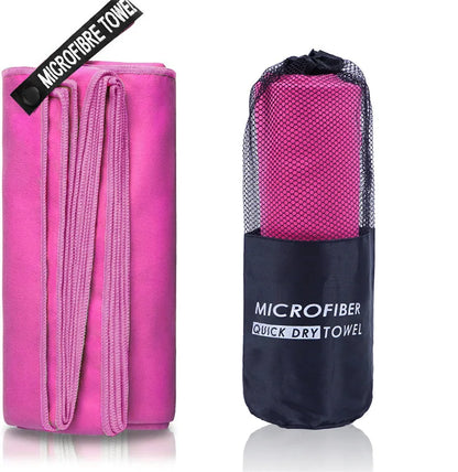 Quick-Drying Micro Fiber Sports Towel - 40"x80" - Swimming, Gym, Fitness, Camping, Running, Beach, Etc.