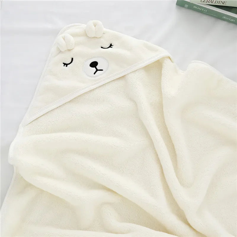 Baby To Toddler Hooded Towels - Newborn/Kids Bathrobe - Super Soft Bath Towel Blanket - Warm Sleeping Swaddle Wrap for Infant Boys & Girls